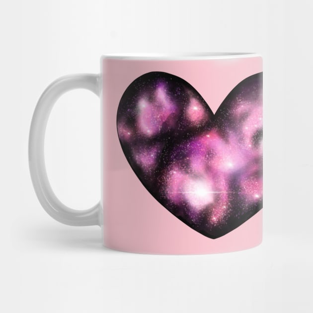 Pink Galaxy Heart by Lady Lilac